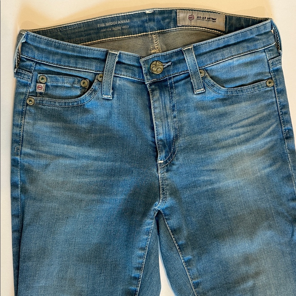 Ag Adriano Goldschmied Light Blue Denim Jeans